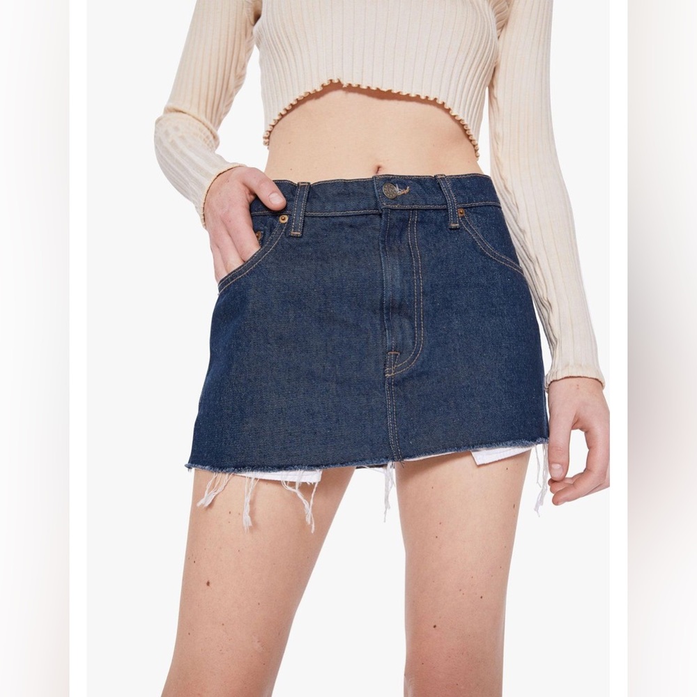 Mother Snacks! Fun Dip Micro Cut Skirt $NWT sz 28 $178